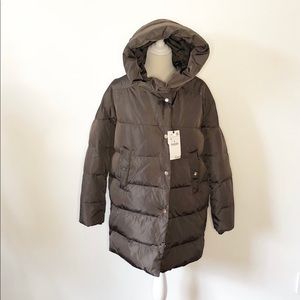 ZARA BROWN WINTER DOWN PUFFER